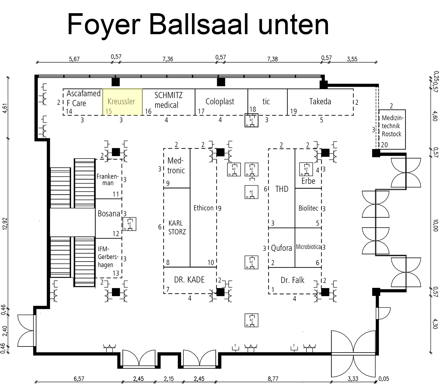 Foyer Ballsaal unten - Hauptkongress